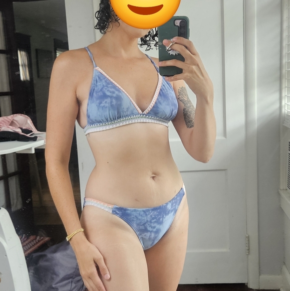 Xhileration Blue Tie Dye Bikini Size Medium - Picture 3 of 4